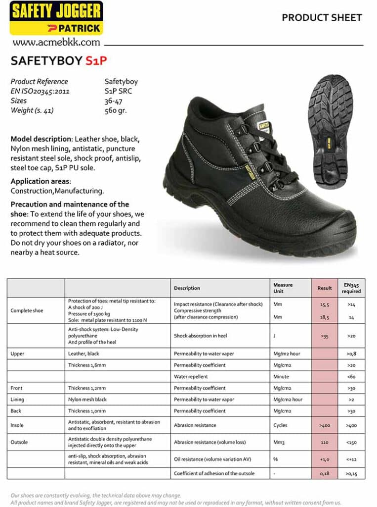 รองเท้า safety jogger safetyboy รองเท้าเซฟตี้