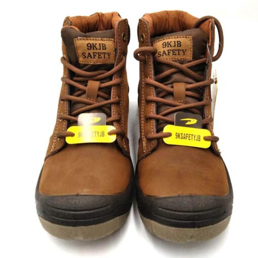 รองเท้า safety สีน้ำตาล