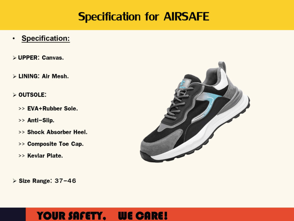 รองเท้า safety น้ำหนักเบา